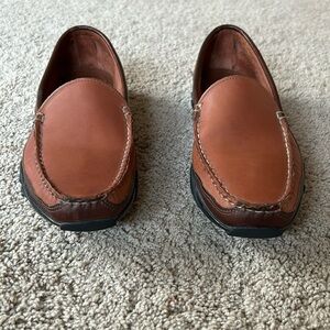 Allen Edmonds Boulder Loafers Mens size 9 D Brown Leather Moc Driving Shoes